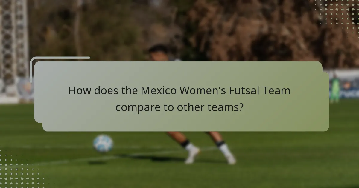 How does the Mexico Women's Futsal Team compare to other teams?