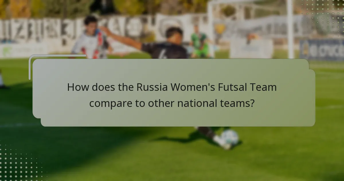 How does the Russia Women's Futsal Team compare to other national teams?
